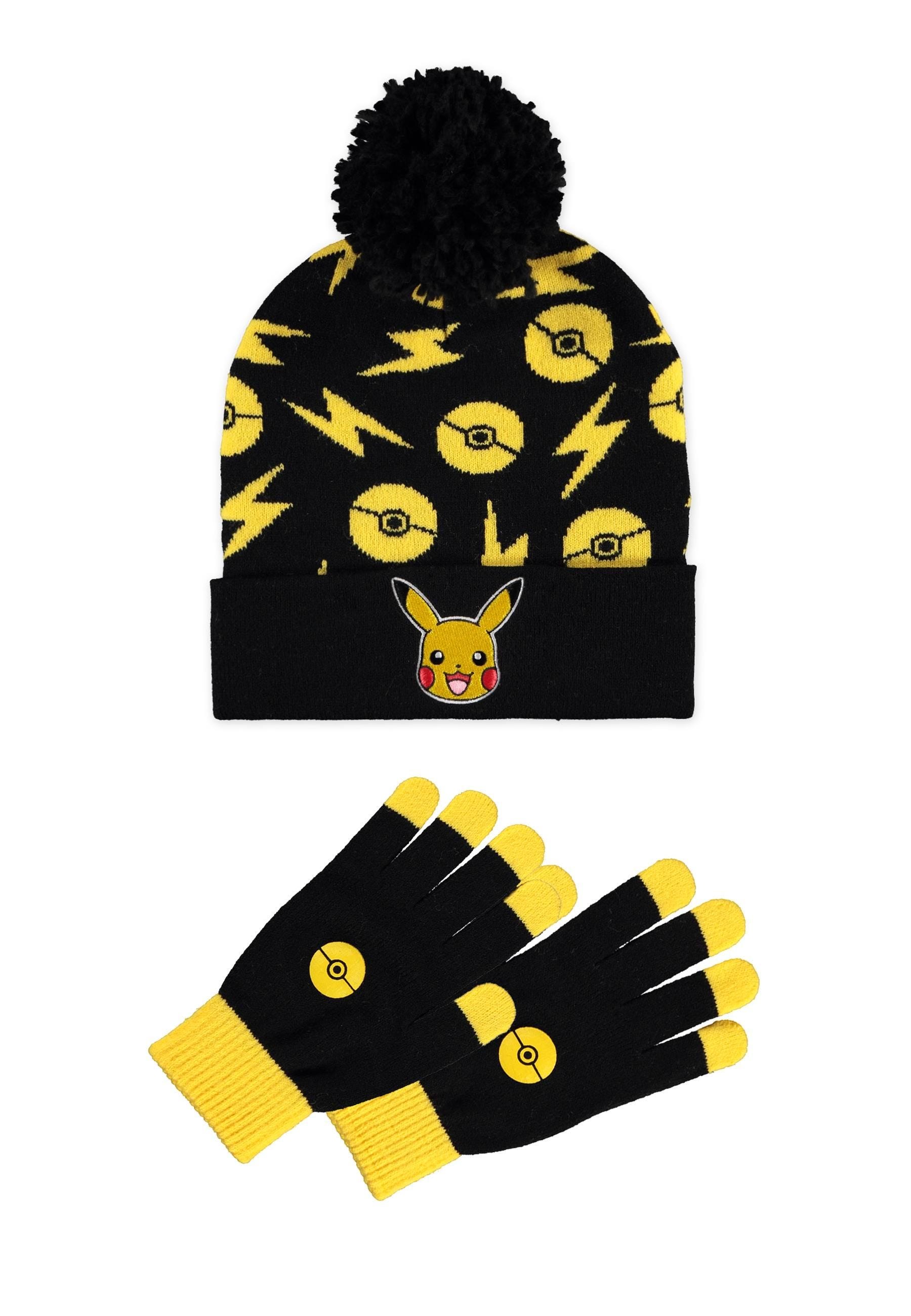 DIFUZED POKEMON - GIFT SET (BERRETTO + GUANTI) PIKACHU VOLT - Disponibile in 2/3 giorni lavorativi