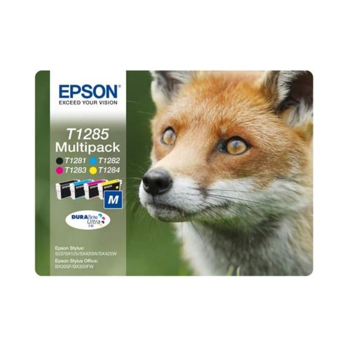 Epson Multipack T128 Volpe Tg.m S22 Sx125 Sx420w Bx305f - Disponibile in 3-4 giorni lavorativi