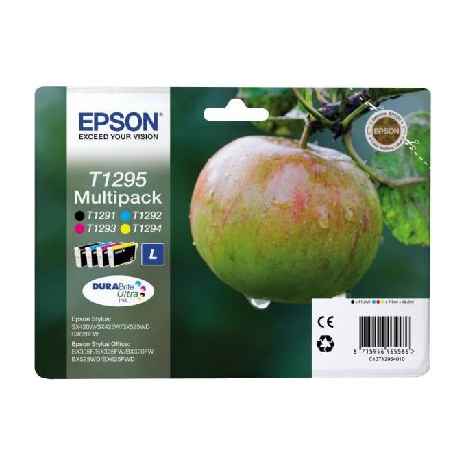 Epson Multipack T129 (ncmg) Tg.l Mela - Disponibile in 3-4 giorni lavorativi