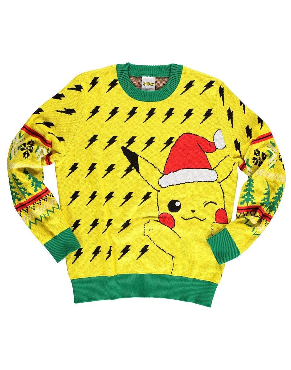 DIFUZED POKEMON - MAGLIONE UNISEX CHRISTMAS PIKACHU JUMPER (L) - Disponibile in 2/3 giorni lavorativi