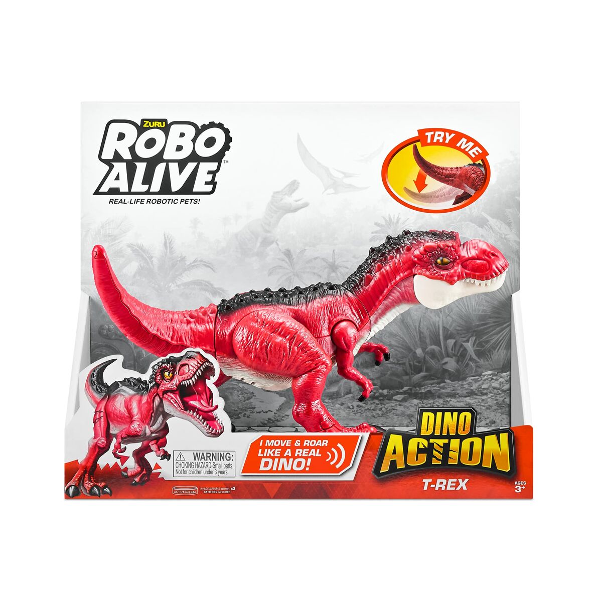 Dinosauro Zuru Robo Alive: Dino Action T- Rex Rosso Statuetta Articolata - Disponibile in 3-4 giorni lavorativi