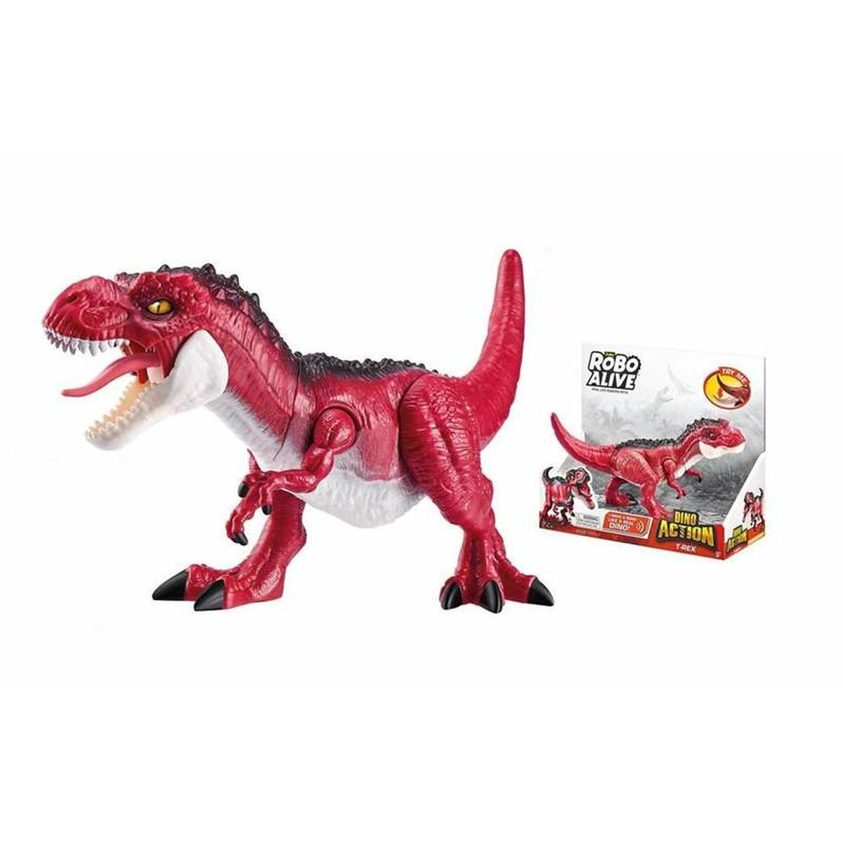 Dinosauro Zuru Robo Alive: Dino Action T- Rex Rosso Statuetta Articolata - Disponibile in 3-4 giorni lavorativi