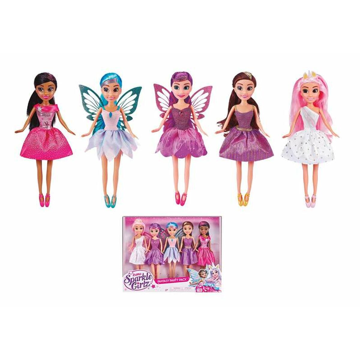 Set di Bambole Sparkle Girlz 5 Pezzi 25 cm Principessa - Disponibile in 3-4 giorni lavorativi
