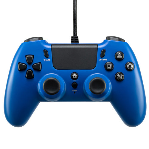 PS4 QUBICK Wired Controller PS4: Blu Accessori - Disponibile in 2/3 giorni lavorativi