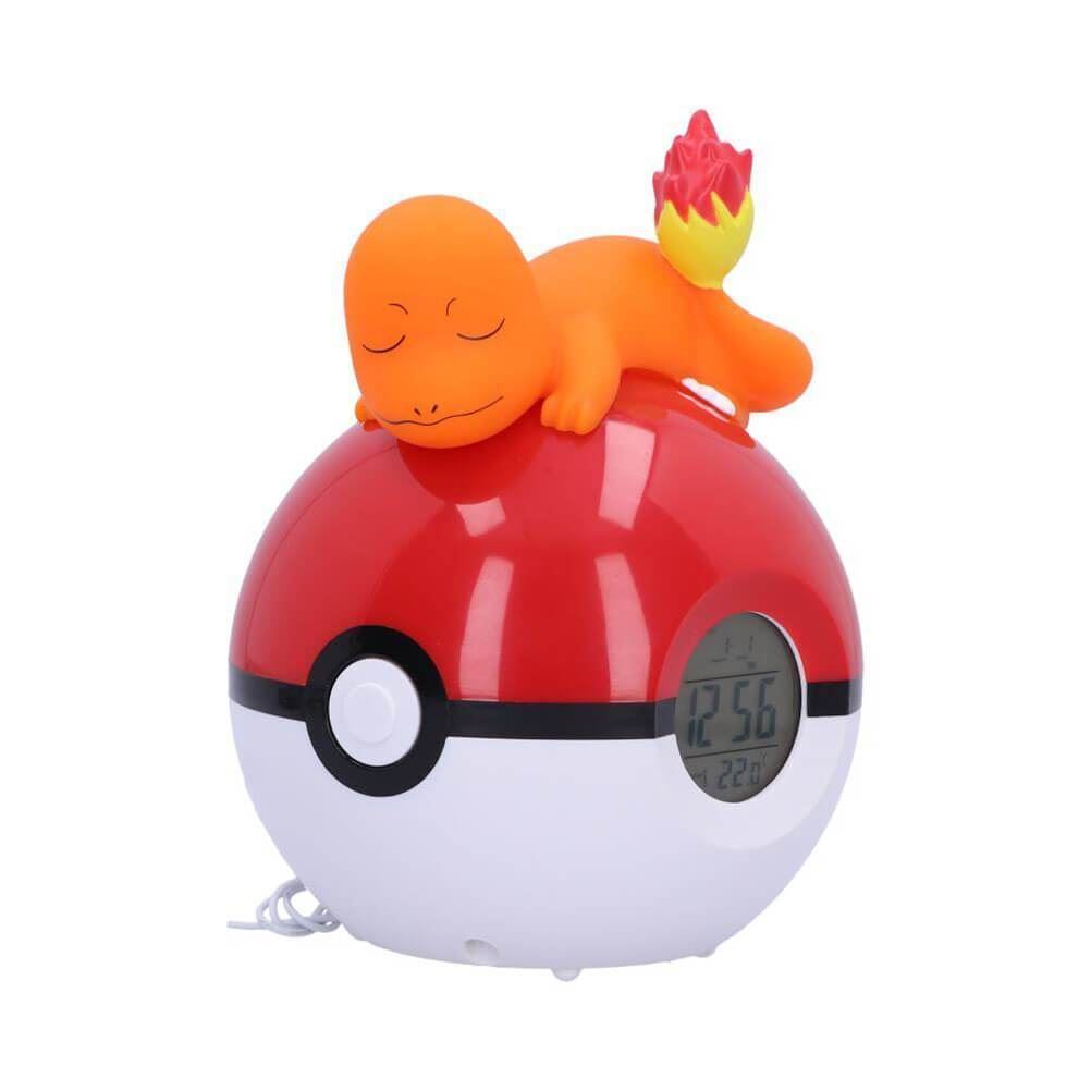 POKEMON OROLOGIO SVEGLIA DIGITALE POKEBALL CON LAMPADA CHARMANDER 18 CM - Disponibile in 2/3 giorni lavorativi