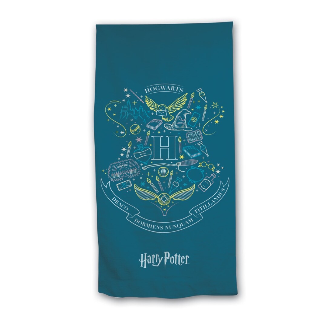 HARRY POTTER - Telo mare "Hogwarts Crest" (70 x 140cm) - Disponibile in 2/3 giorni lavorativi