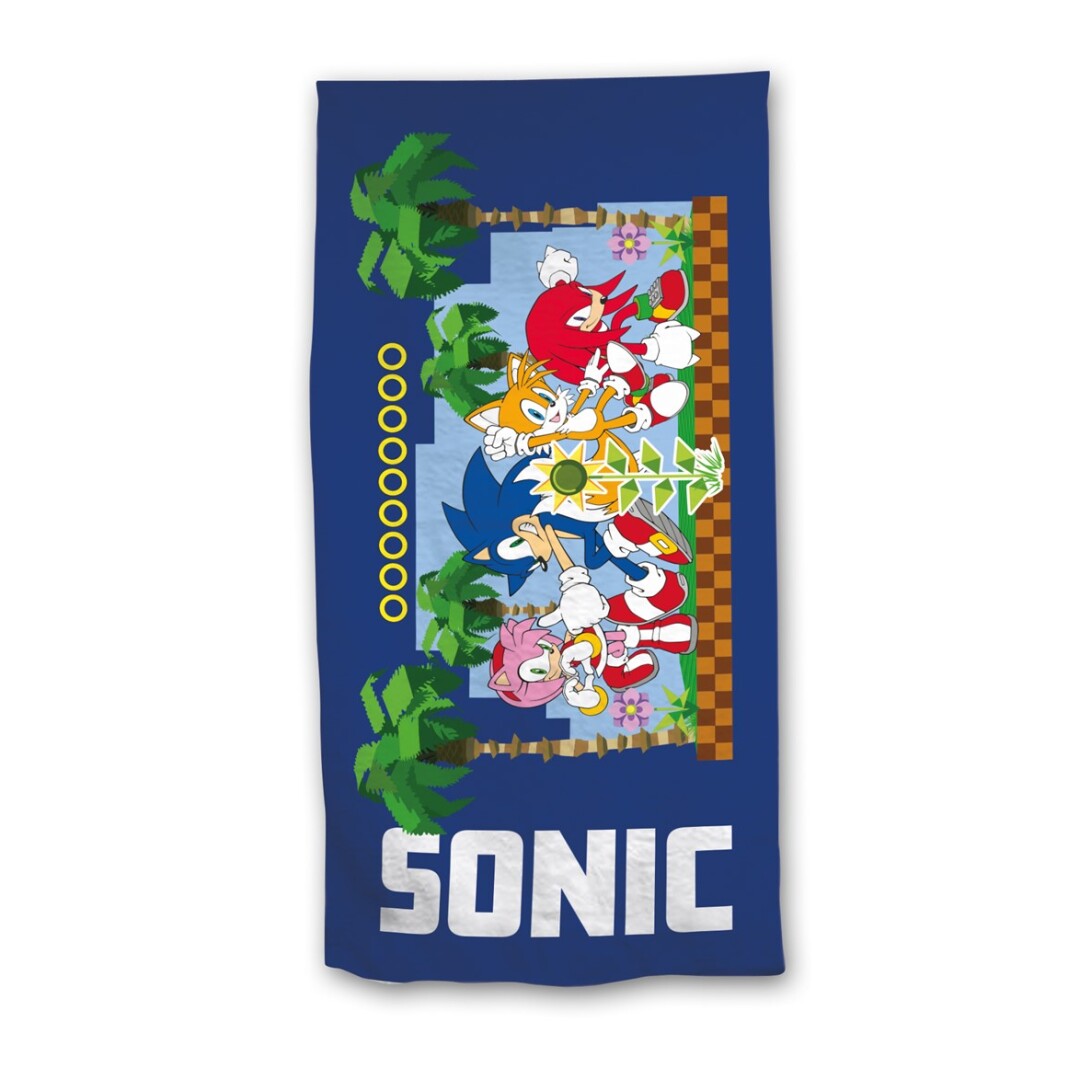 SONIC THE HEDGEHOG - Asciugamano / Telo mare "Group" (70 x 140cm) - Disponibile in 2/3 giorni lavorativi