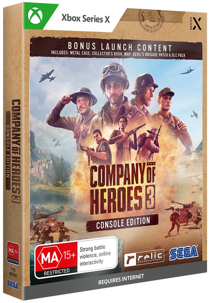 Xbox Series X Company of Heroes 3 Launch Edition Metal Case - Disponibile in 2/3 giorni lavorativi