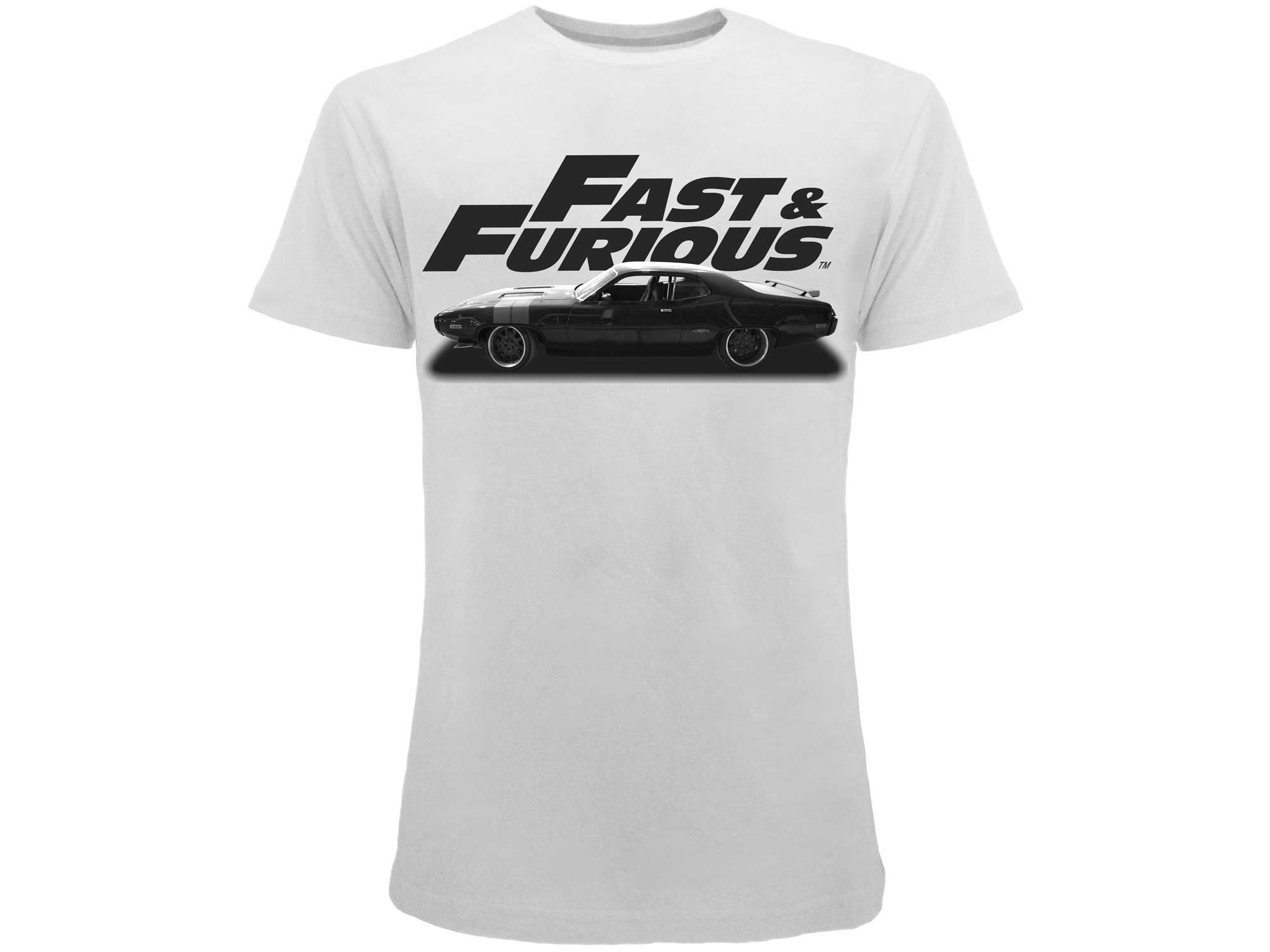 T-Shirt Fast & Furious - Bianca XL - Disponibile in 2/3 giorni lavorativi
