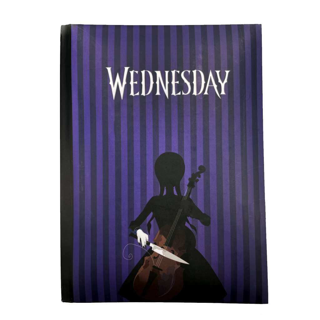 93738 - Wednesday (Netflix): Classic Notebook With Light - Disponibile in 2/3 giorni lavorativi