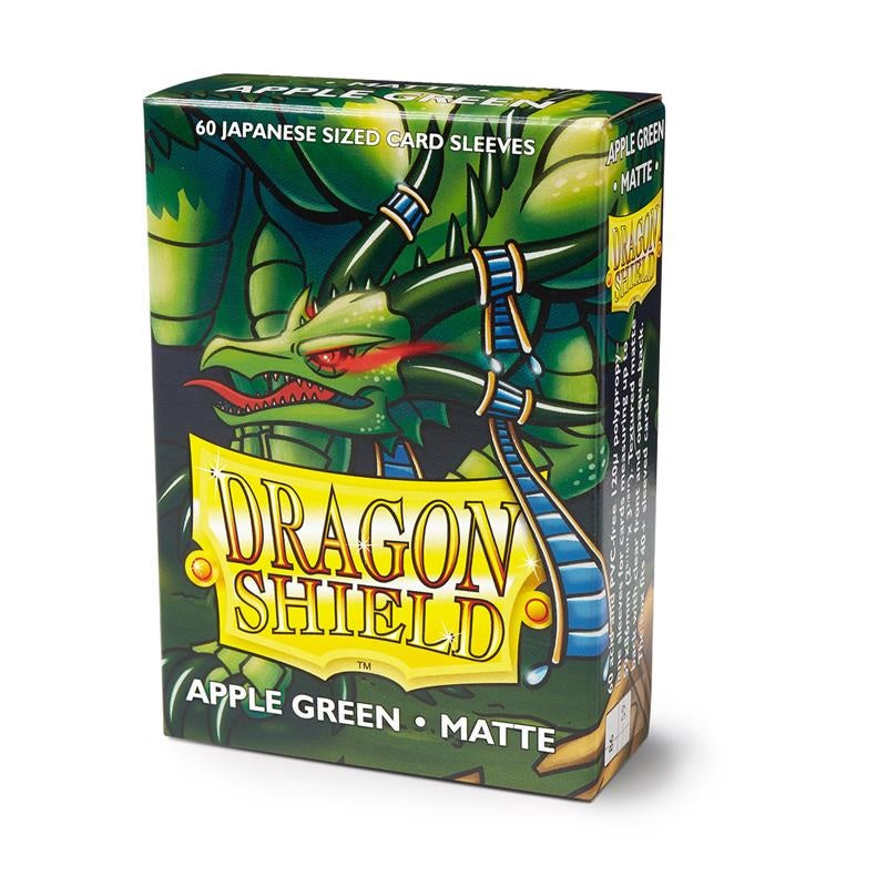Dragon Shield Small Sleeves - Japanese Matte Apple Green (60 Sleeves) - Disponibile in 2/3 giorni lavorativi
