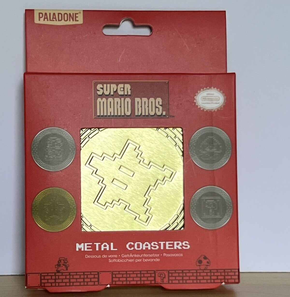 PALADONE NINTENDO SUPER MARIO BROS - SOTTOBICCHIERE IN METALLO - Disponibile in 2/3 giorni lavorativi
