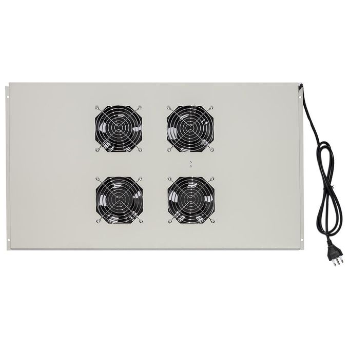 Link modulo 4 ventole a soffitto colore grigio per armadi 22-42u profondi 1000 Link - Disponibile in 3-4 giorni lavorativi