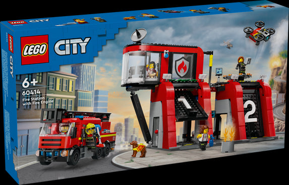 LEGO 60414 Caserma dei pompieri e autopompa - Disponibile in 2/3 giorni lavorativi