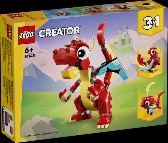 LEGO 31145 Drago rosso - Disponibile in 2/3 giorni lavorativi