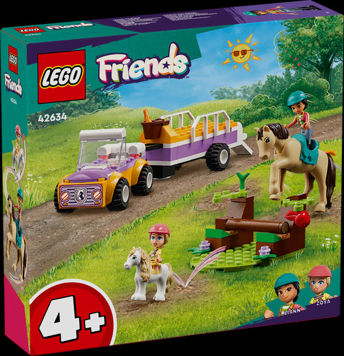 LEGO 42634 Rimorchio con cavallo e pony - Disponibile in 2/3 giorni lavorativi