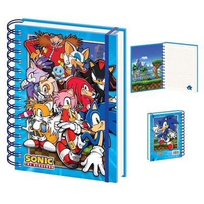 PYRAMID SONIC THE HEDGEHOG (COMIC STRIP JUMP OUT) A5 3D NOTEBOOK - Disponibile in 2/3 giorni lavorativi