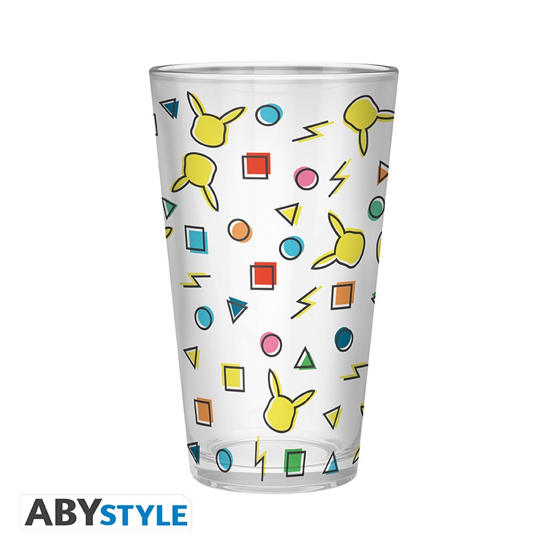 ABYSTYLE POKEMON - Bicchiere grande 400ml: "Pikachu pattern" - Disponibile in 2/3 giorni lavorativi