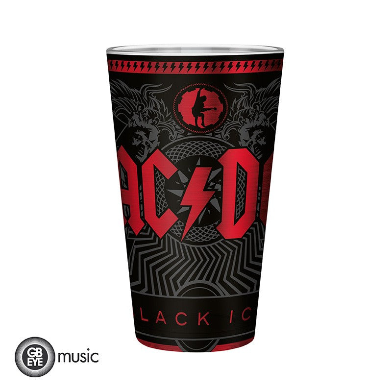 ABYSTYLE AC/DC - Bicchiere grande 400ml: "Black Ice" - Disponibile in 2/3 giorni lavorativi