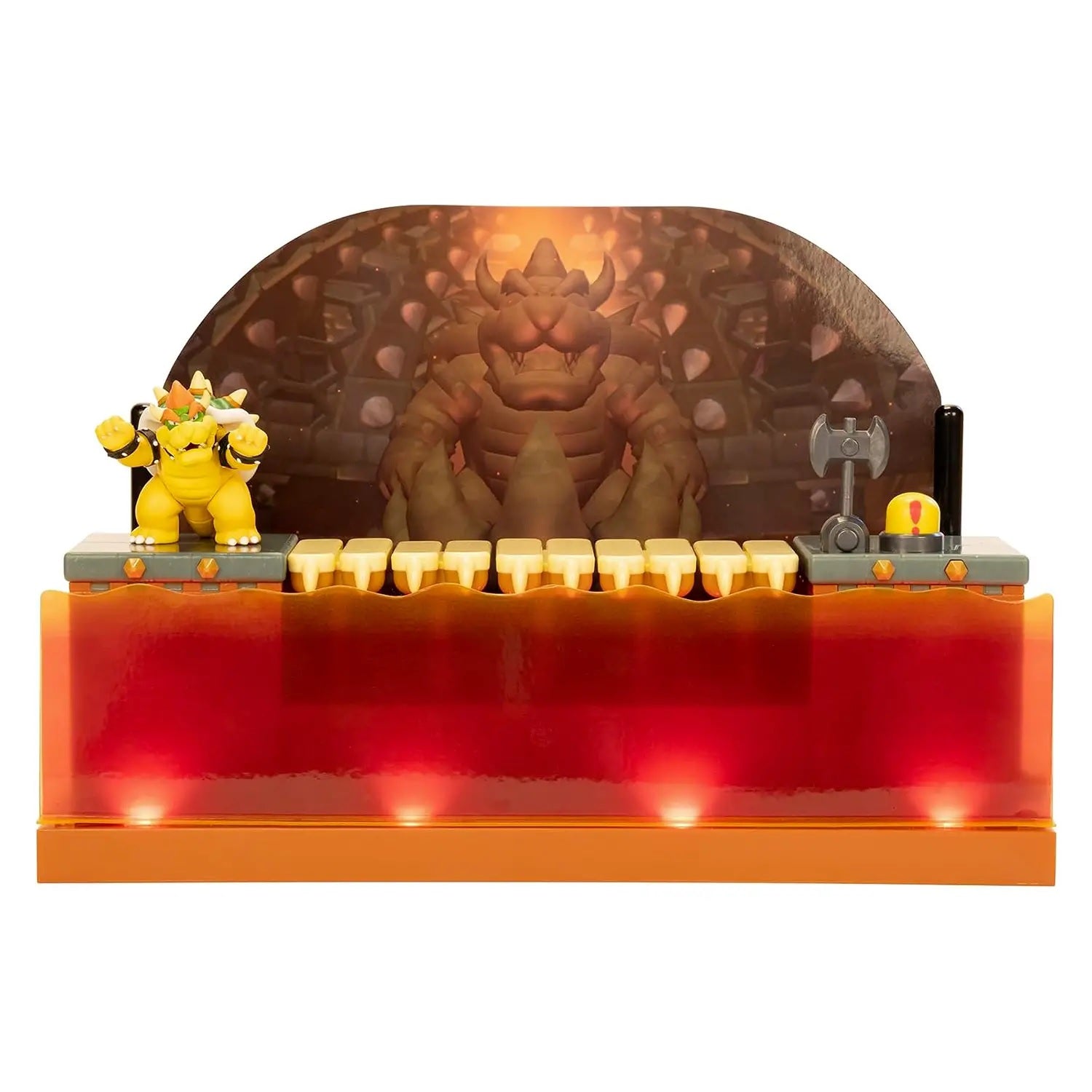 JAKKS PACIFIC NINTENDO SUPER MARIO DELUXE BOWSER BATTLE PLAYSET - Disponibile in 2/3 giorni lavorativi