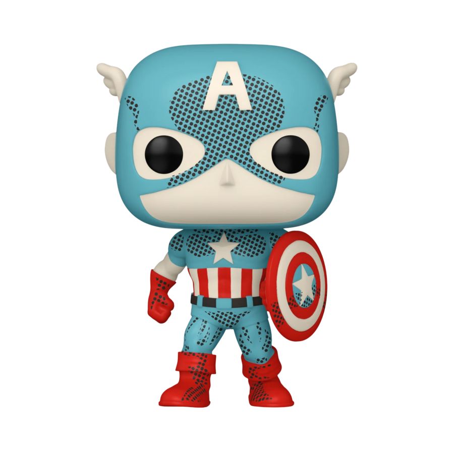 Funko Pop! Marvel: Retro Reimagined - 1319 Captain America (Exclusive) 9 Cm - Disponibilità immediata FUNKO