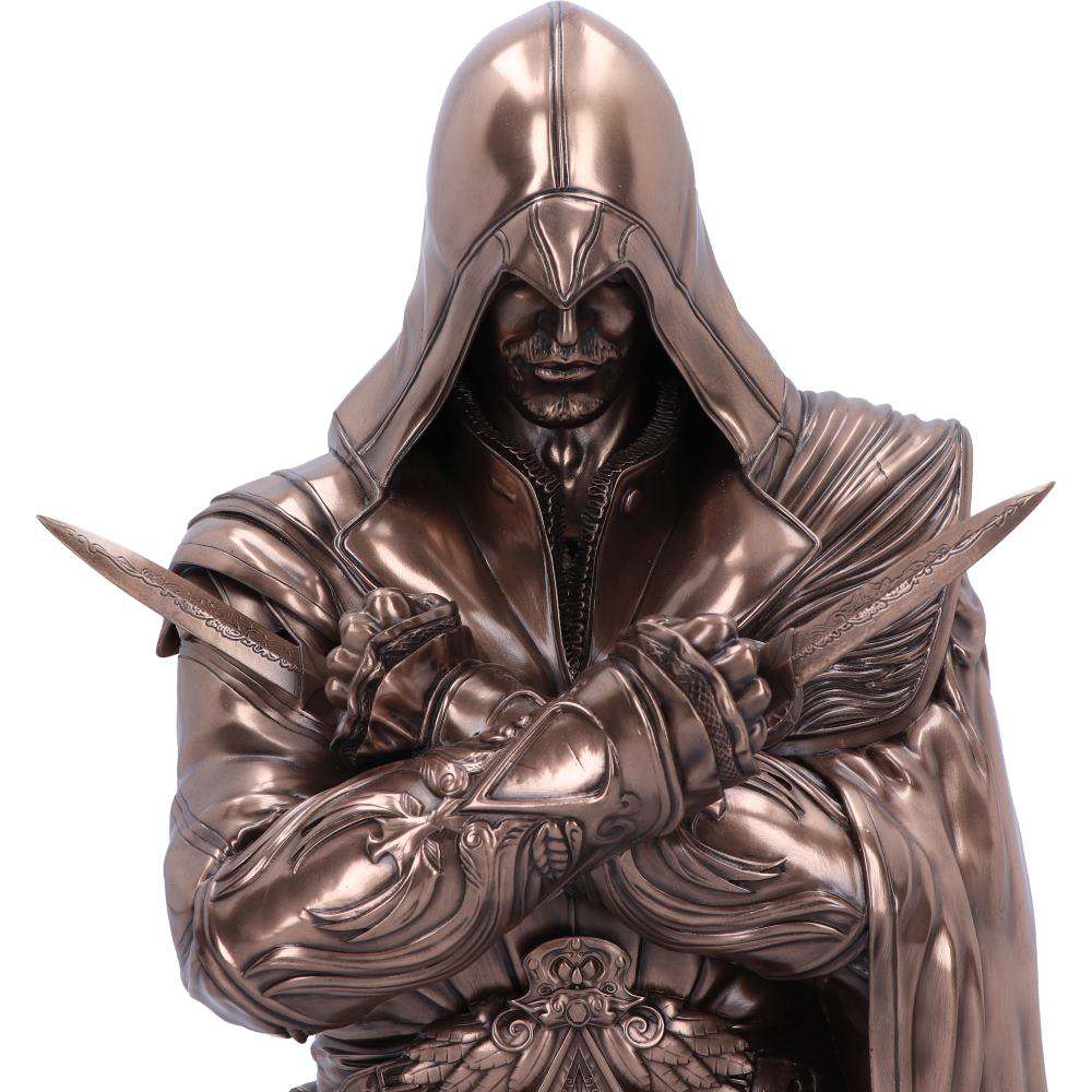 89720 - ASSASSIN CREED EZIO AUDITORE BUST BOX BRONZE 30 CM - Disponibile in 2/3 giorni lavorativi