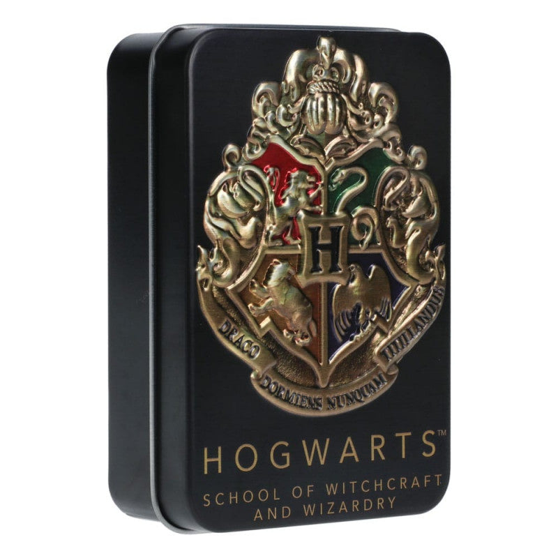 PALADONE HARRY POTTER HOGWARTS PLAYING CARDS IN A TIN BLACK - Disponibile in 2/3 giorni lavorativi