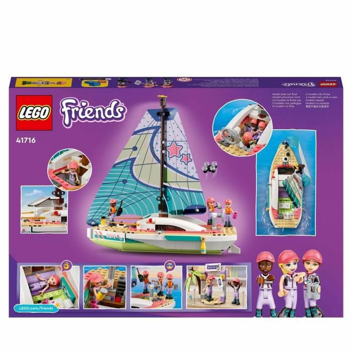 Playset Lego Friends 41716 Stephanie's Sea Adventure (309 Pezzi) - Disponibile in 3-4 giorni lavorativi