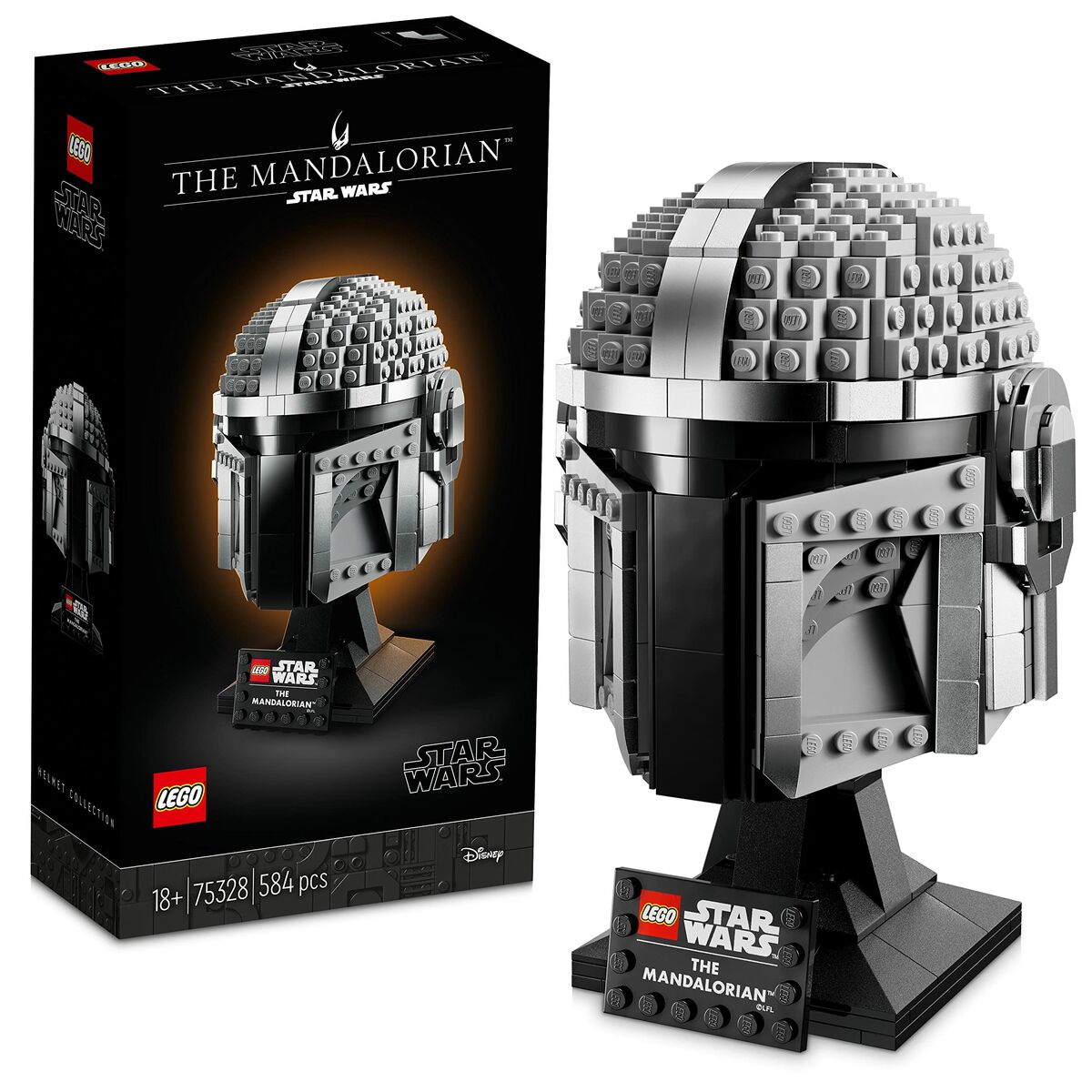 Playset Lego 75328 Star Wars The Mandalorian Helmet - Disponibile in 3-4 giorni lavorativi