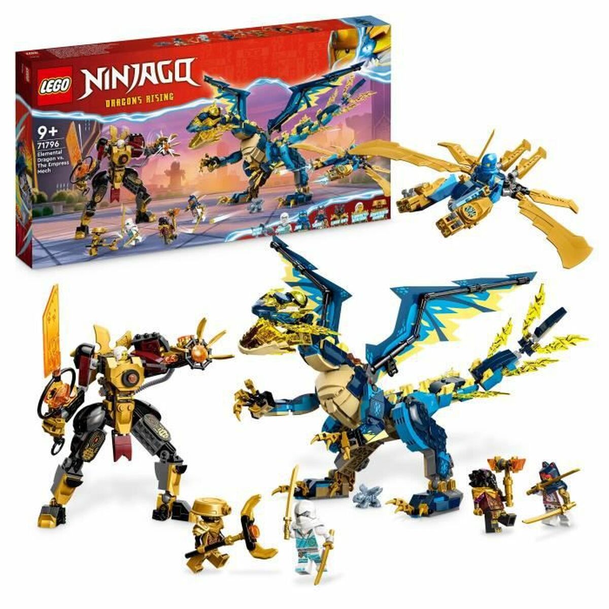 Set di Costruzioni Lego Ninjago 71796 The elementary dragon against the Empress robot Multicolore - Disponibile in 3-4 giorni lavorativi