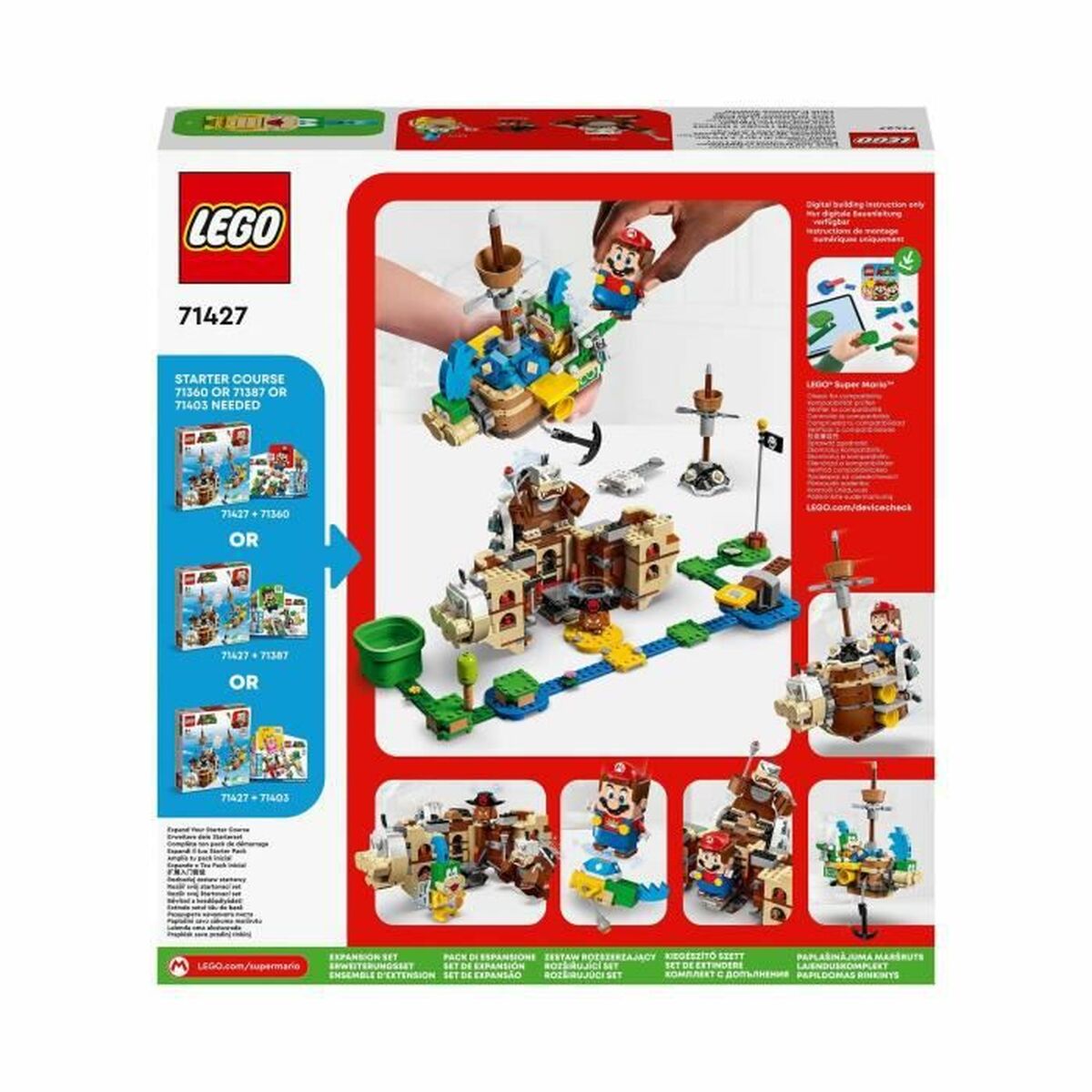 Playset Lego 71427 Super Mario: Larry's and Morton's Airships 1062 Pezzi - Disponibile in 3-4 giorni lavorativi