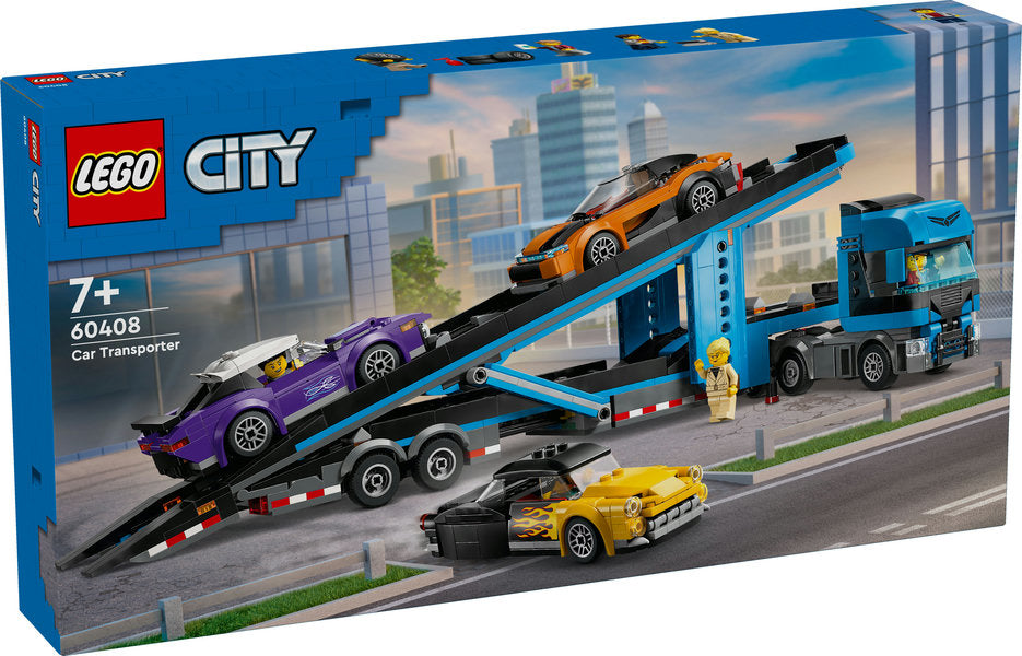 LEGO 60408 Camion trasportatore con auto sportive - Disponibile in 2/3 giorni lavorativi