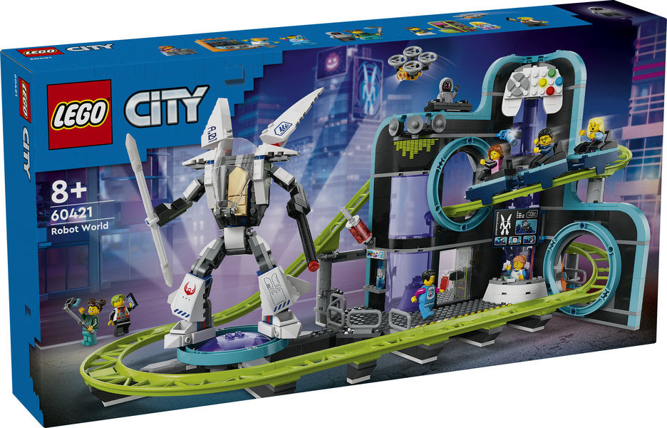 LEGO 60421 Montagne russe di Robot World - Disponibile in 2/3 giorni lavorativi
