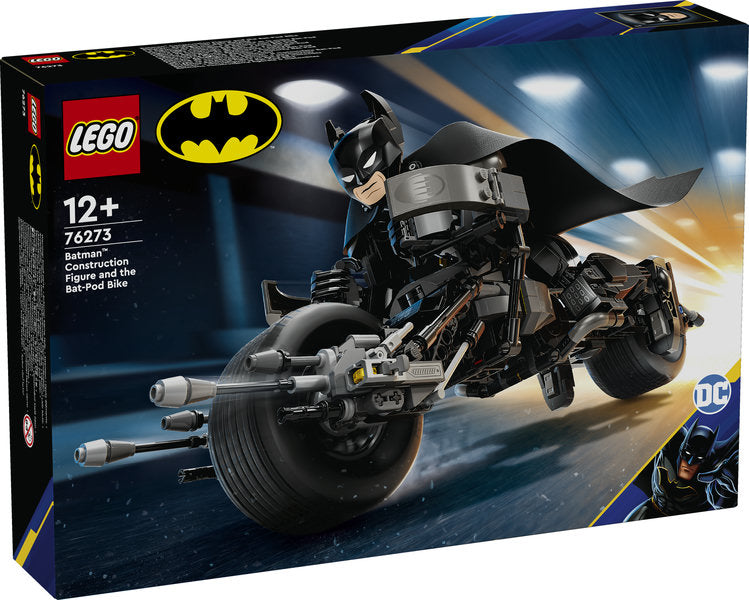 LEGO 76273 Personaggio costruibile di Batman con Bat-Pod - Disponibile in 2/3 giorni lavorativi