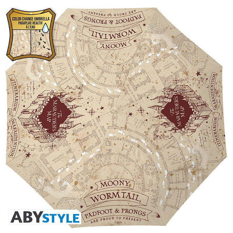 HARRY POTTER - Ombrello con stampa (cambia colore): "The Marauder's Map" - Disponibile in 2/3 giorni lavorativi