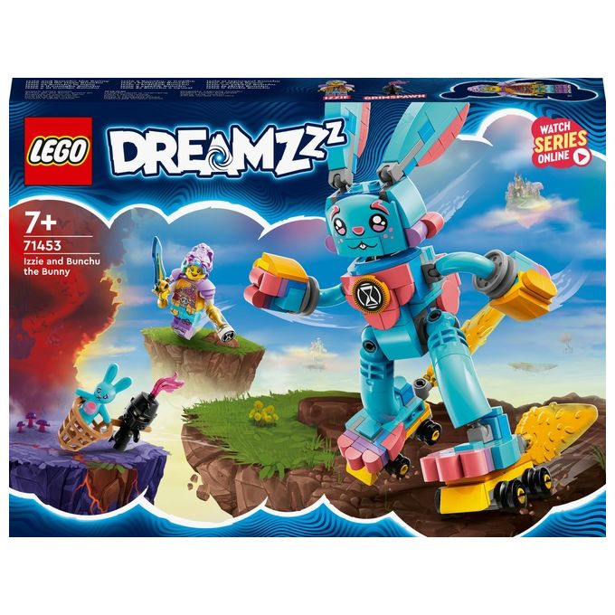 LEGO DREAMZzz 71453 Izzie e il Coniglio Bunchu, Figura di Animale Giocattolo da Costruire in 2 Modi Basato sullo Show TV - Disponibile in 3-4 giorni lavorativi