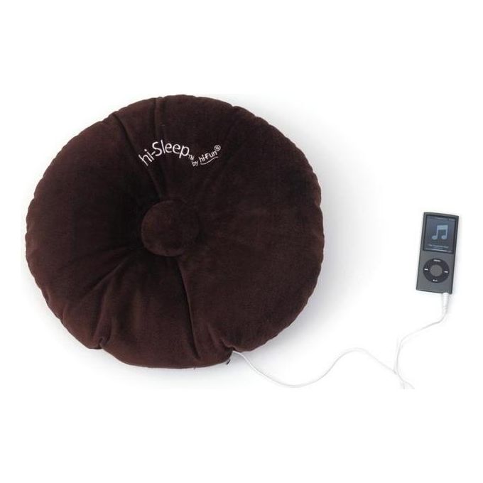 Hi-Sleep Cuscino Musicale con Speaker Incorporato e Jack 3.5 Brown - Disponibile in 3-4 giorni lavorativi