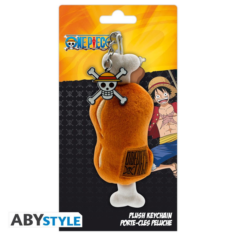 Portachiavi ABYSTYLE ONE PIECE - Portachiavi Peluche: "Meat on a bone" - Disponibile in 2/3 giorni lavorativi