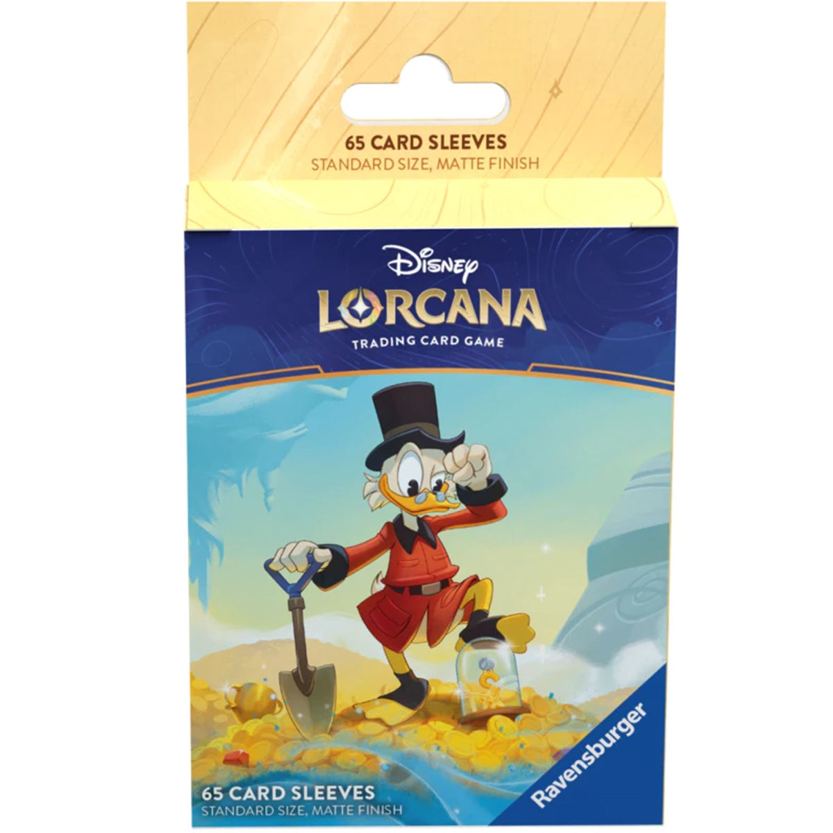 RAVENSBURGER Disney: Lorcana - Set 3 Nelle Terre d'Inchiostro - 65 Buste Protettive - Zio Paperone - Disponibile in 2/3 giorni lavorativi