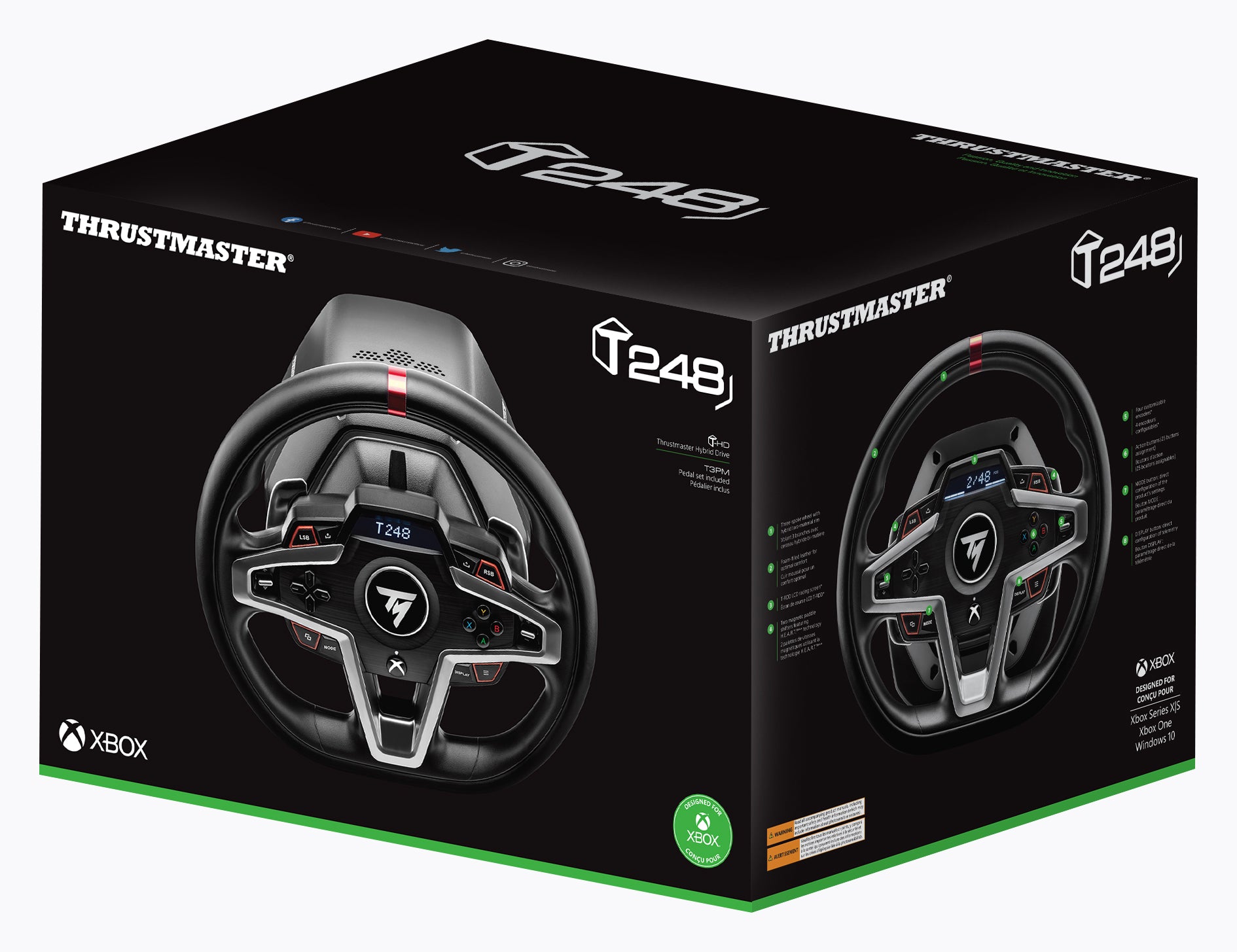 Xbox Series THRUSTMASTER Volante T248 (Compatibile Xbos Series X/S e PC) Accessori - Disponibile in 2/3 giorni lavorativi