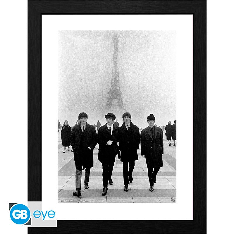 ABYSTYLE THE BEATLES - Stampa Incorniciata (30x40):"Paris" - Disponibile in 2/3 giorni lavorativi