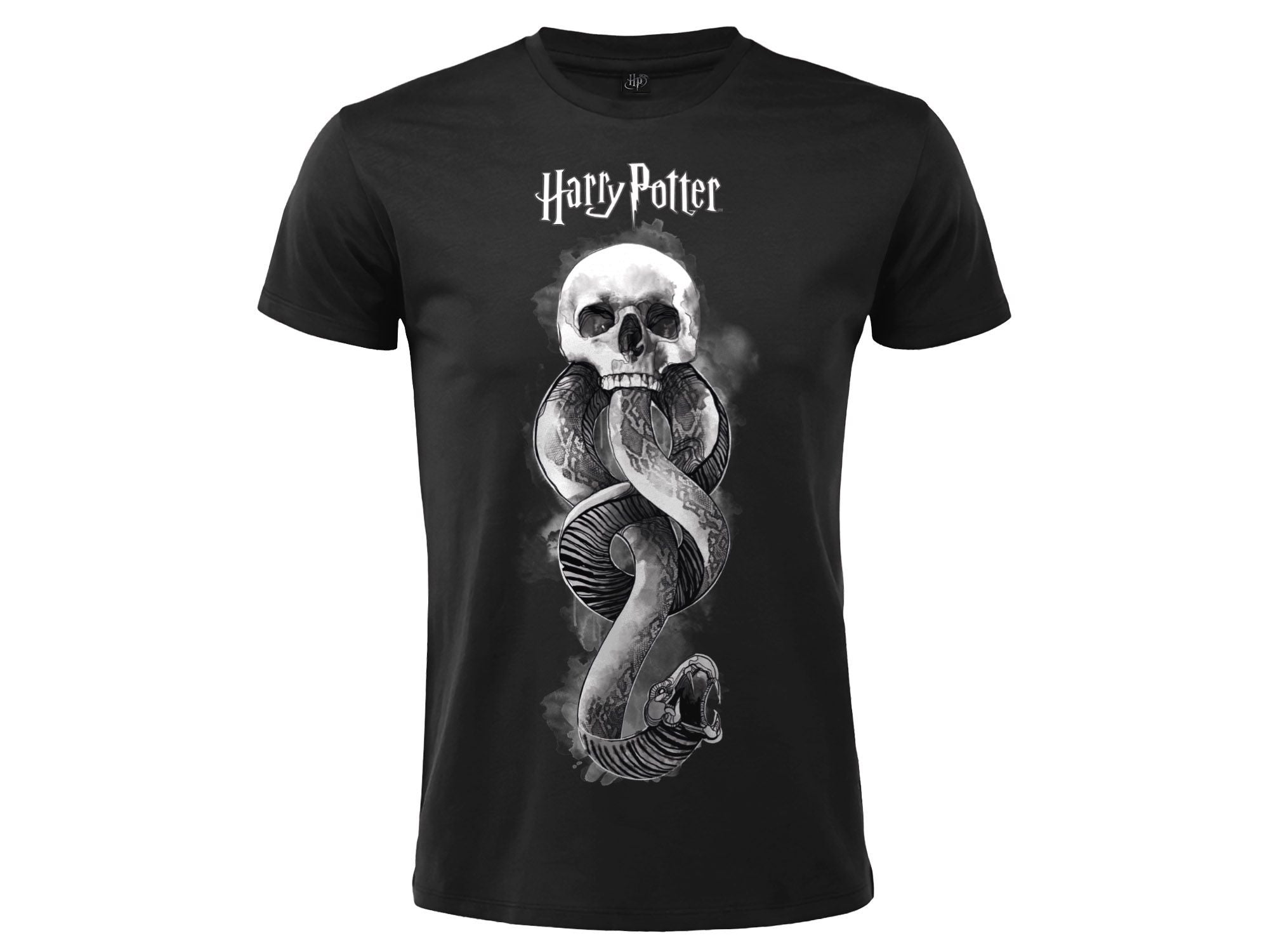 HARRY POTTER - T-shirt Mangiamorte logo M nera - Disponibile in 2/3 giorni lavorativi
