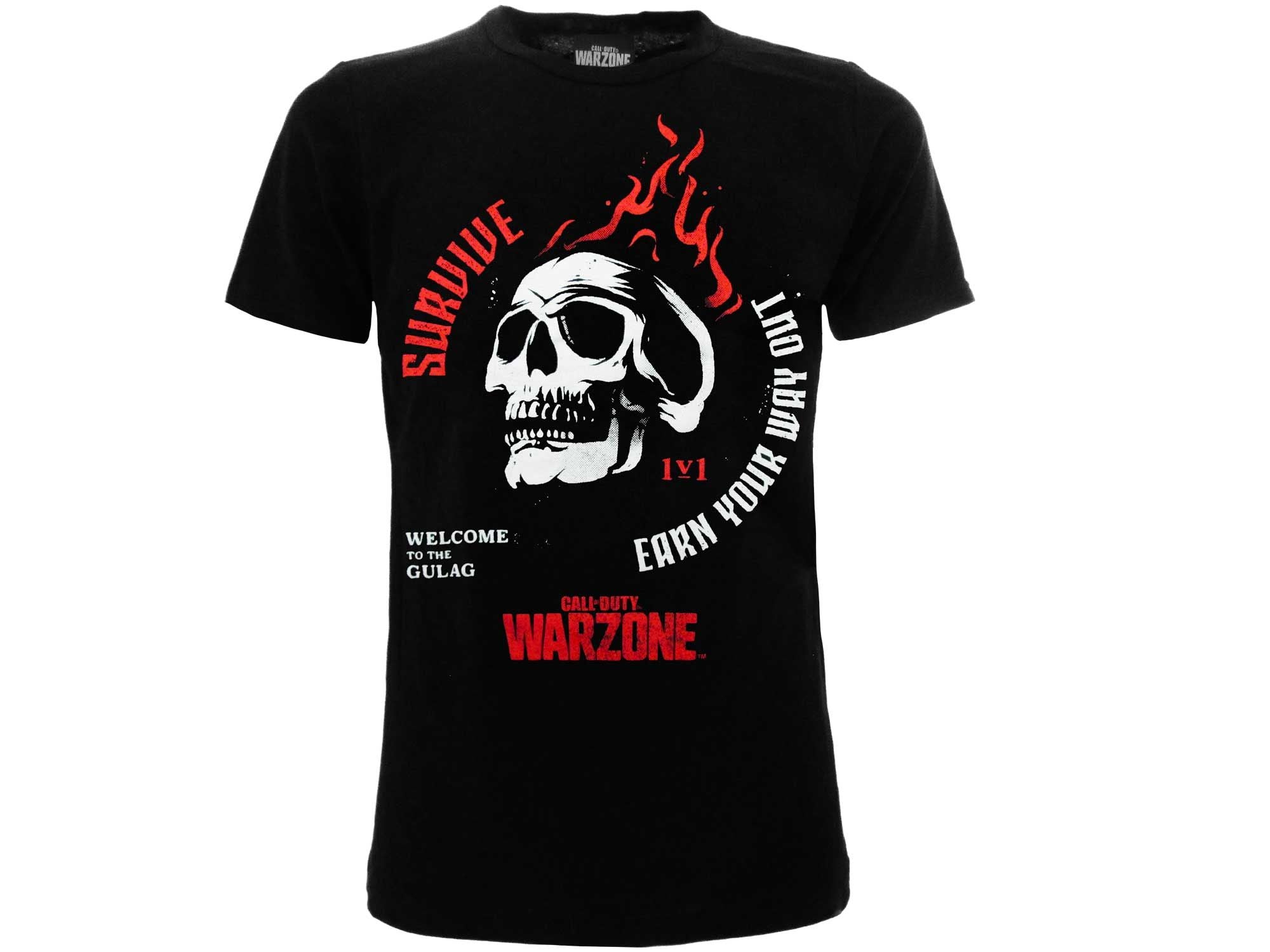 CALL OF DUTY: WARZONE - T-shirt Gulag S nera - Disponibile in 2/3 giorni lavorativi