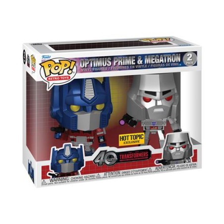 Funko Pop! FUNKO POP Retro Toys: Transformers - 2-Pack Optimus, MT (Metallic) - Disponibile in 2/3 giorni lavorativi