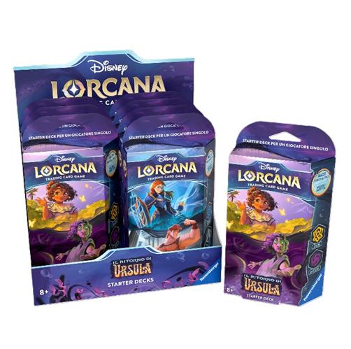 RAVENSBURGER DISNEY: LORCANA - SET 4 IL RITORNO DI URSULA STARTER DECKS DISPLAY (8 MAZZI) - ITA - Disponibile in 2/3 giorni lavorativi