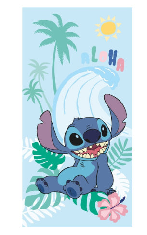 DISNEY - LILO & STITCH - Asciugamano / Telo mare "Stitch aloha" - Disponibile in 2/3 giorni lavorativi