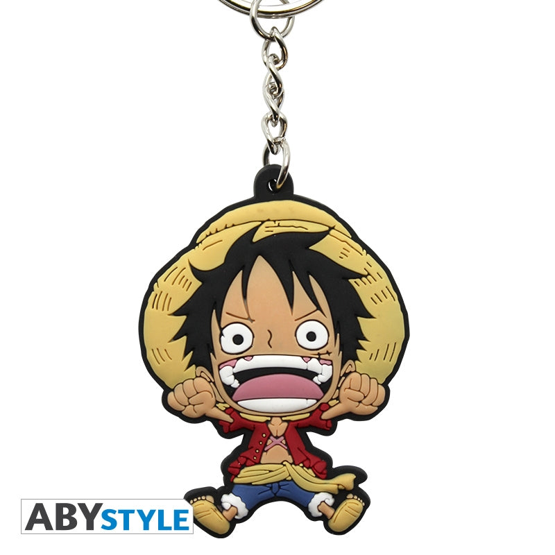 Portachiavi ABYSTYLE ONE PIECE - Portachiavi: "Luffy SD" PVC - Disponibile in 2/3 giorni lavorativi