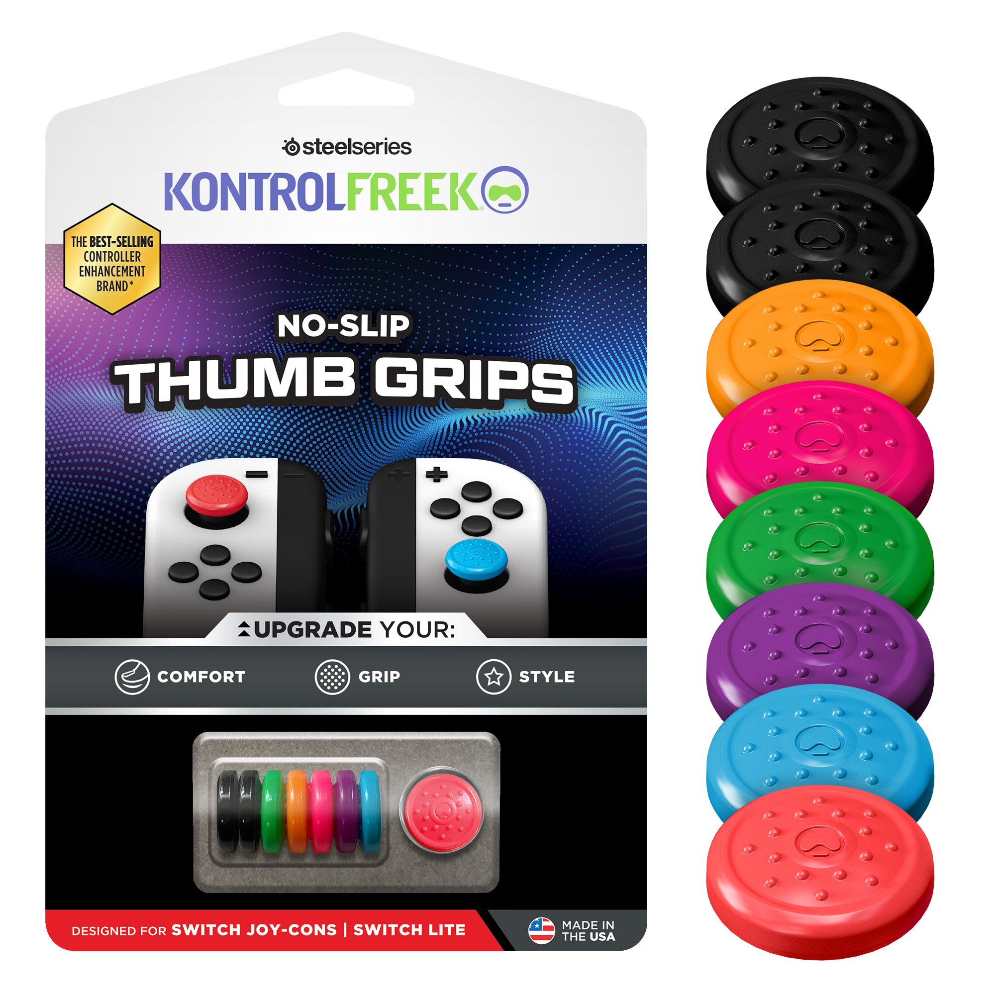 Switch KONTROLFREEK No-Slip Thumbgrip 8-pack Accessori - Disponibile in 2/3 giorni lavorativi