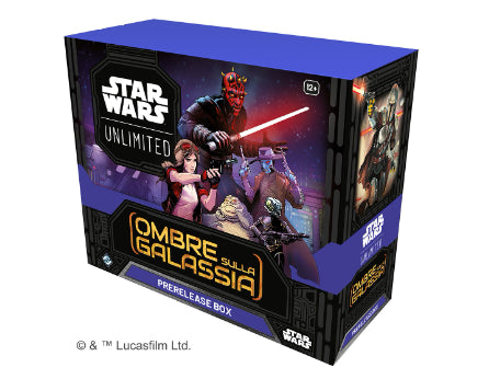ASMODEE - STAR WARS UNLIMITED - OMBRE SULLA GALASSIA: PRERELEASE BOX ITA - Disponibile in 2/3 giorni lavorativi