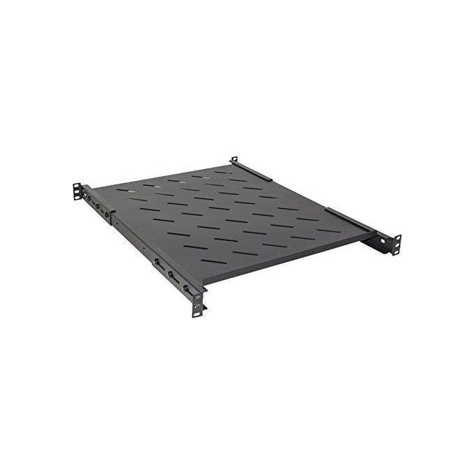 Link ripiano per armadio rack 19'' allungabile 550 mm con 4 agganci nero - Disponibile in 3-4 giorni lavorativi